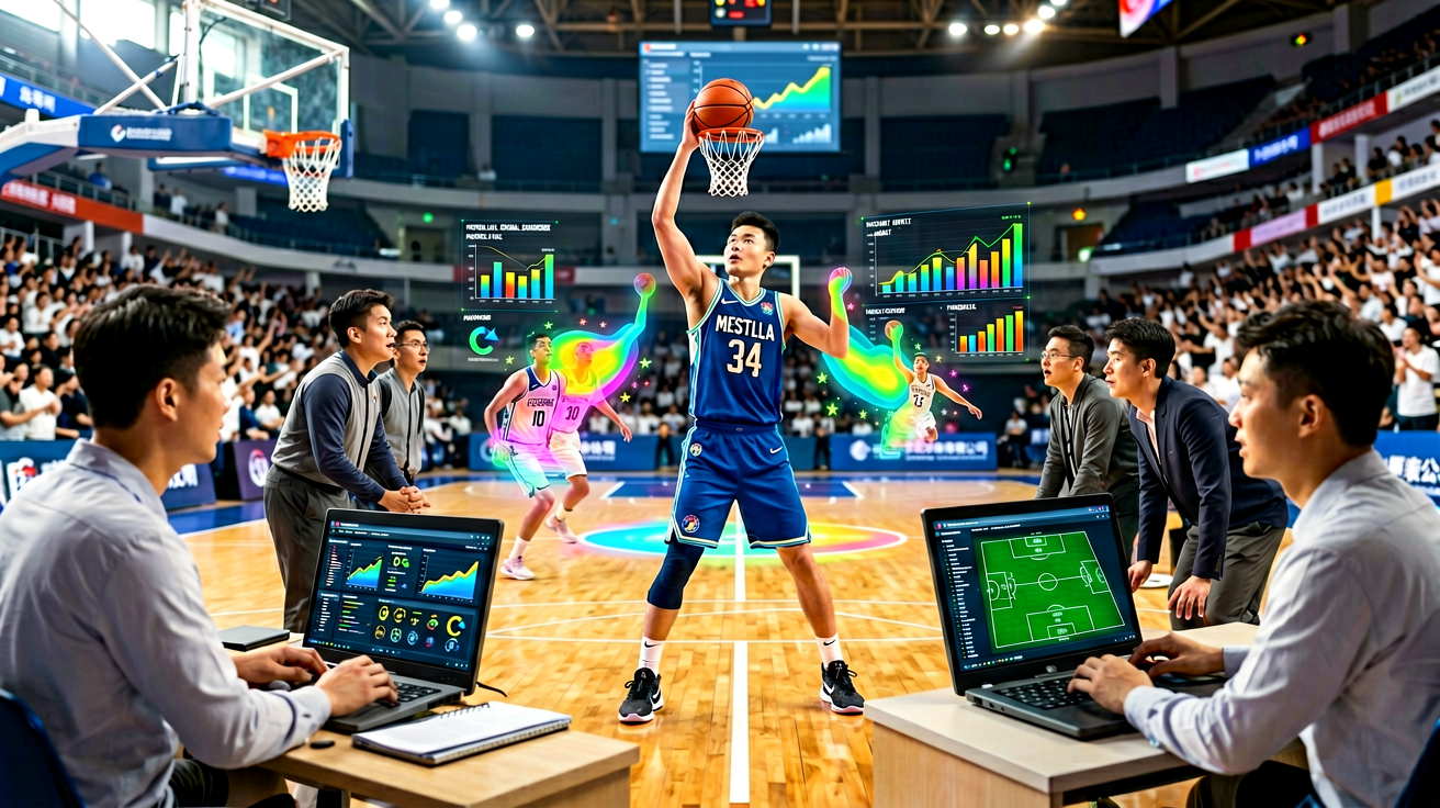 篮球比赛数据分析场景，球员投篮热区与效率统计